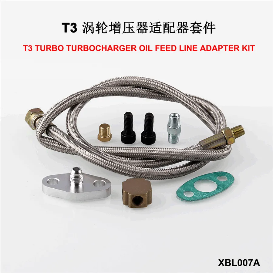 Adapter Kit Universal T3 Turbo Turbocharger Oil Need Line