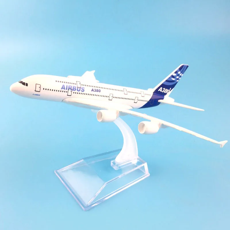 JASON TUTU 16cm  Airbus A380 Plane aircraft model Airplane Diecast Metal 1/400 Scale Planes