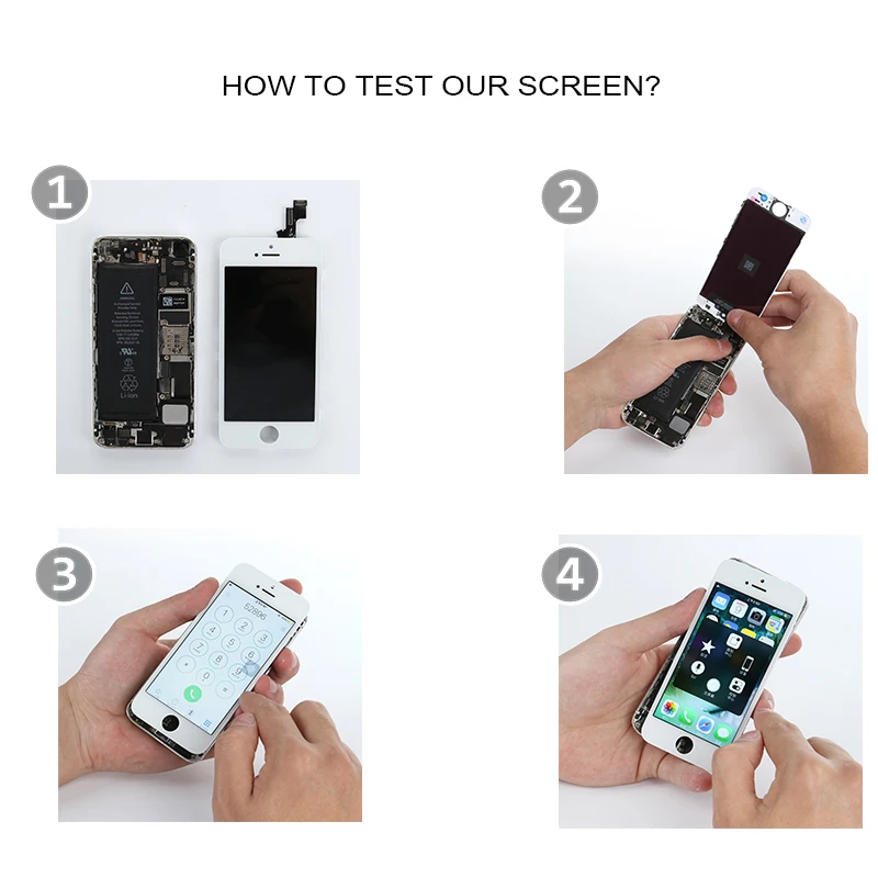 New AAA Full Set LCD Screen For iPhone 8 Plus LCD Screen Display 3D Touch Digitizer 8Plus Screen Complete Assembly Replacement