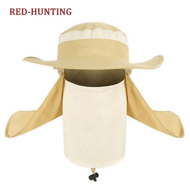 2022 Outdoor UV Protection Face Neck Flap Sun fishing hat Mask Headband Fishing equipment Fishing Sun Rain Anti-mosquito Hat