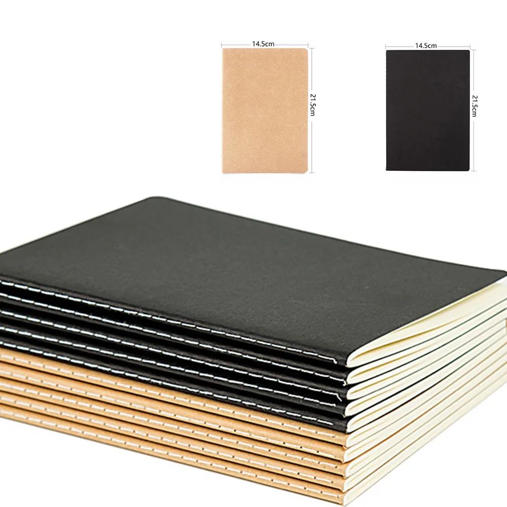 New Creative A5 Kraft Paper Notebook Journal Diary Drawing Notepad For Students Kids Office School Supplies 30 Sheets 60 Pages