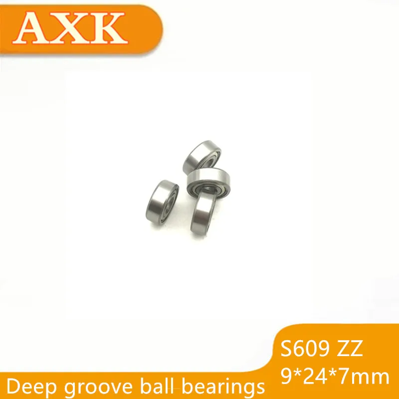 2023 Special Offer Free Shipping 10pcs S609zz Ss609zz Sb609zz Stainless Steel Deep Groove Ball Bearing 9x24x7mm Miniature 609