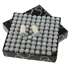 100Pcs Billiards Replacement Pool Cue Tips 12mm Pool Billiard Cue Stick Ferrules Slip-On Push-On Tips Snooker Repair Accessories