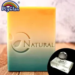 Natuurlijke handgemaakte zeepstempelblad Diy natuurlijke stempels voor het maken van zeep Hoofdstuk Aangepaste acryl hoofdstukgereedschappen