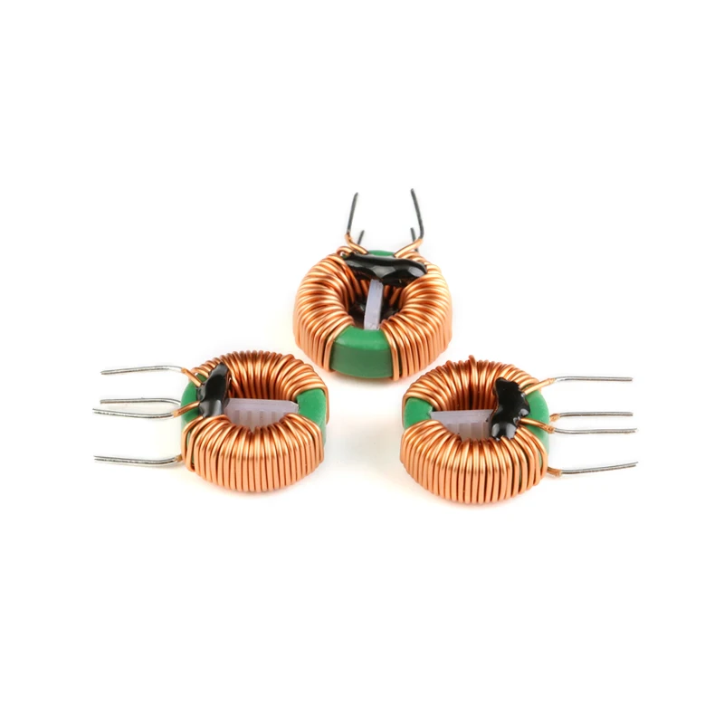 2pcs 5MH 4A Annular Common Mode Filter Inductor 0.6 Wire Choke Ring Inductance 14*9*5mm