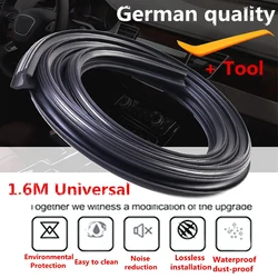 Universal 1.6m Car Sound Seal Strip Dashboard Insulation Windshield Edges Gap Sealing Strips  With Installation tool