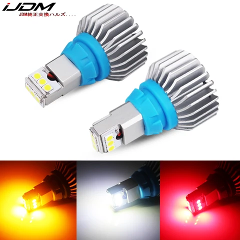 Ijdm Автомобильный T15 LED 6000k Белый 12 В 24 В CANBUS Безоблок 912 W16W Светодиодные лампы Автомобильный фонарь заднего хода Поворотный сигнал Тормозной фонарь Красный