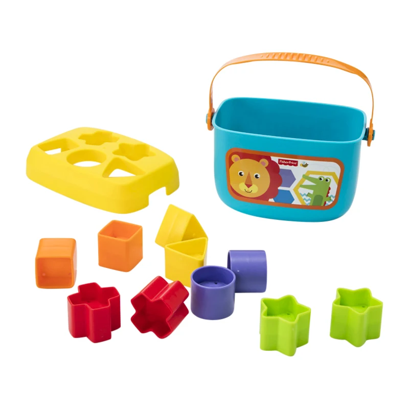 Fisher-Price FFC84 портативный конструктор для малышей + 6 месяцев Монтессори игра обучающая организация с различными цветами форм