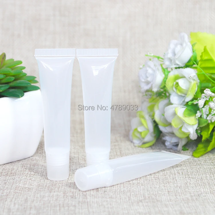 

30/50/100/200pcs 8ml Cosmetic Lip Gloss Empty Refillable Tubes Plastic Clear Lip Balm Makeup Containers Tools Free Shipping