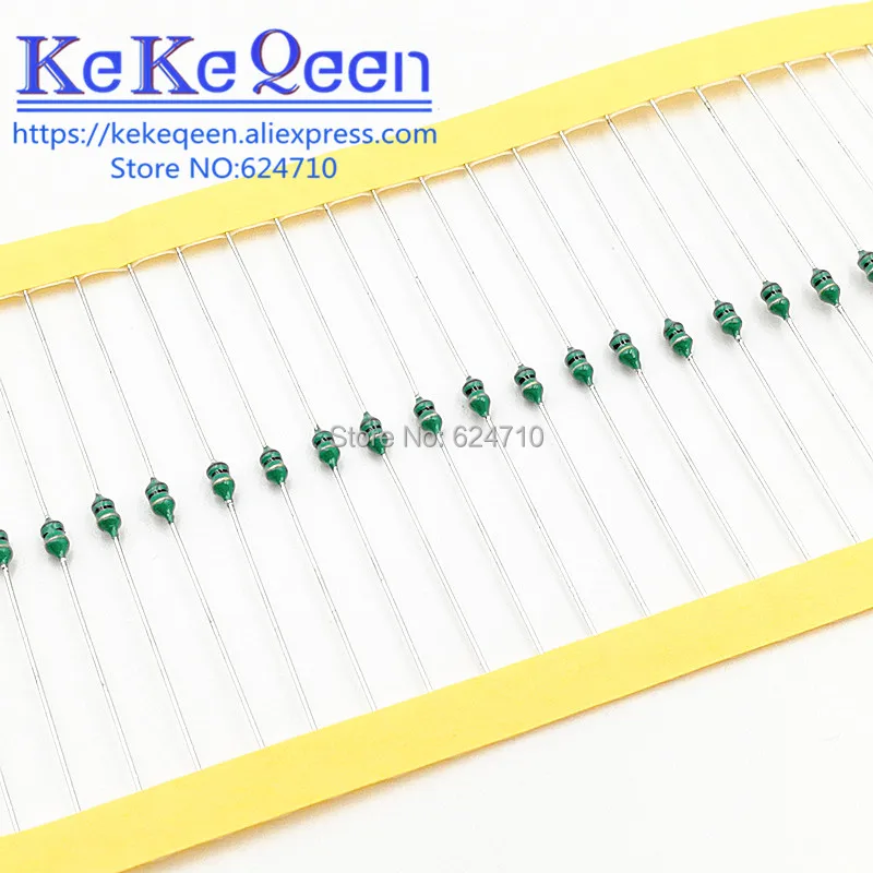 20PCS 0204 1/8w Inductor Color ring inductance 0.1UH 0.27 0.33 0.47 1UH 1.2 1.5 3.3 3.9 4.7 8.2 10 22 33 47 68 100 UH