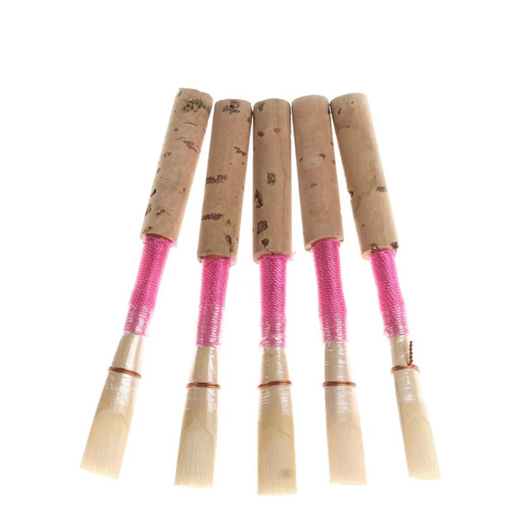 

Oboe Reeds Pink Wind Instrument Part Woodwind Instrument Accessories 5PCS Replacements