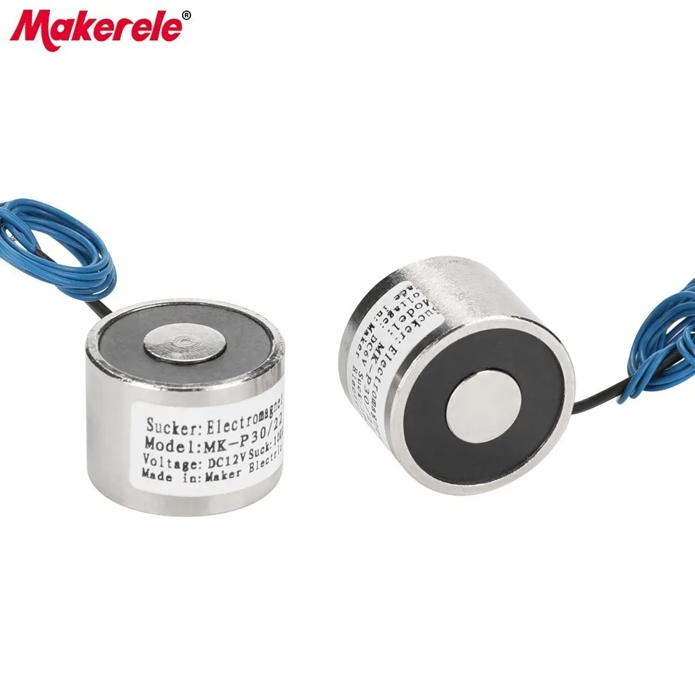 MK30/22 Powerful Electromagnet Lifting 10KG/100N Holding Electric Magnet Solenoid Sucker Electromagnet DC 6V 12V 24V On Sale