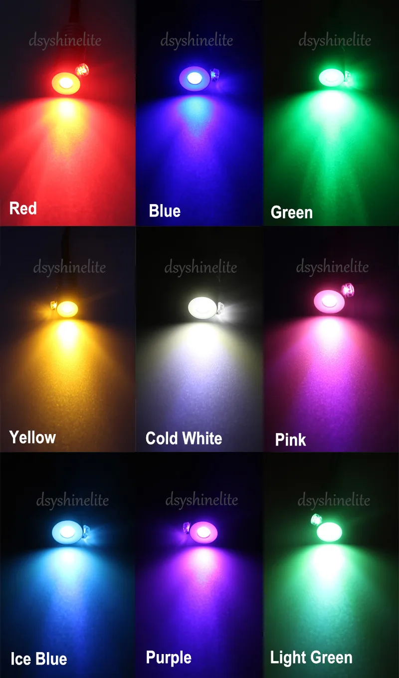 USB Led Light Source 2W Led 10 Colors Mini Illuminator LED Emitter for Side Glow Fiber Optic Lamp Car/Home Light Holder