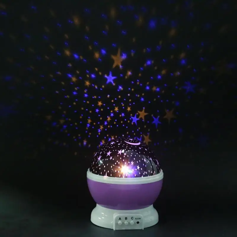 Stars Starry Sky LED Night Galaxy  Projector Moon Lamp Battery USB Bedroom Party Projection Lamp for Children\'s Night Light Gift