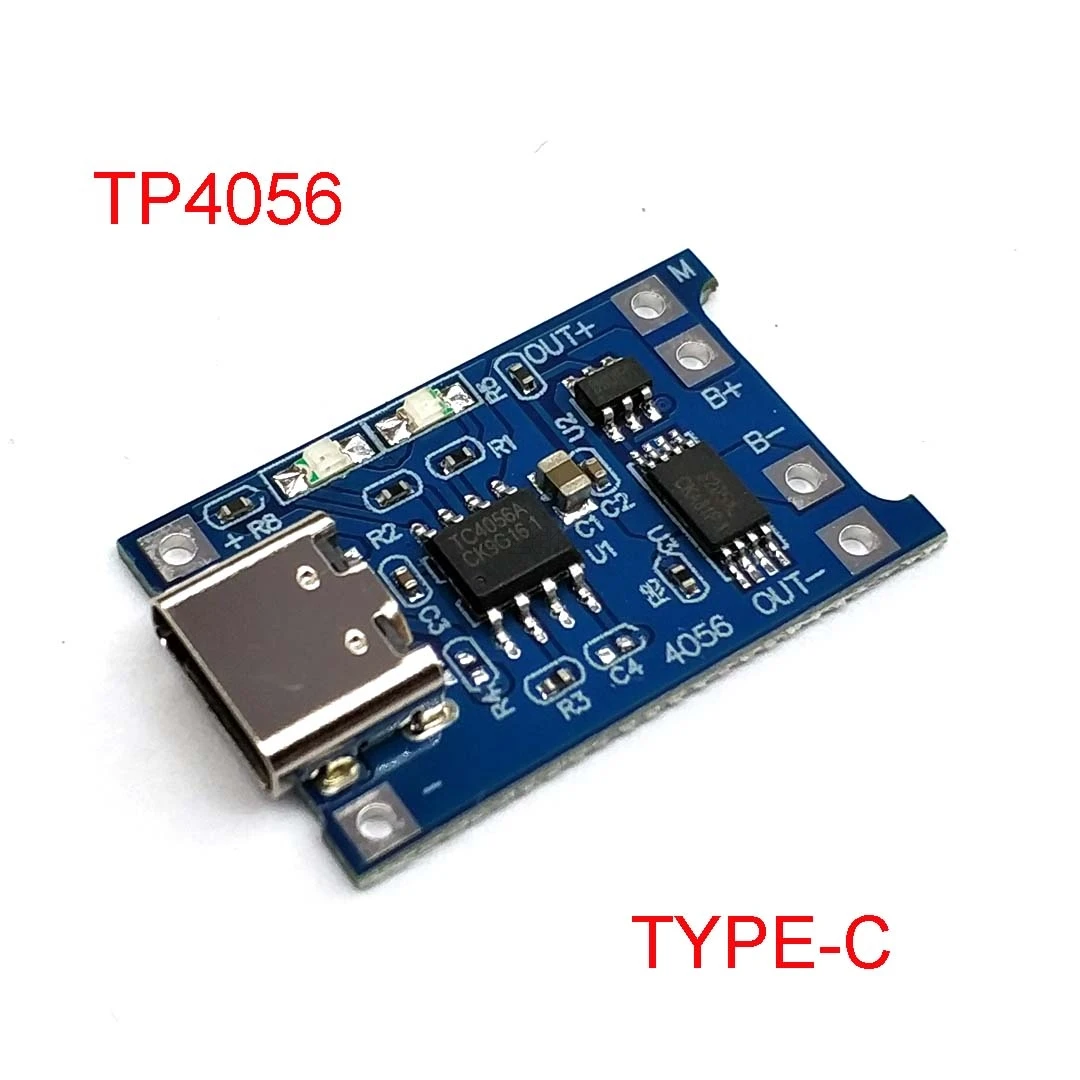 TP4056 タイプc usb 5v 1A 18650 リチウムバッテリー充電器モジュール充電ボード保護デュアル機能 1Aリチウムイオン