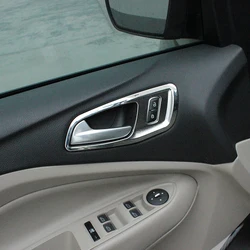 My Good Car ABS Chrome Interior Handle Trim Inner Door Handle Decoration Trim Sticker For ford Kuga Escape 2013 - 2017