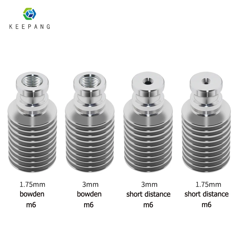 ED3 Heat Sink 3D Printer V5 J-head Extruder Radiator Remote All-Metal Long Short Distance Heat Pipe For E3D 1.75mm 3mm Feeding