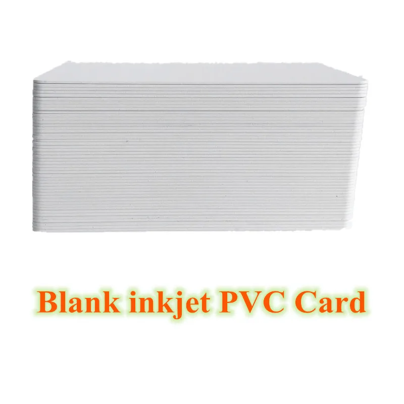 Free Shipping 100pcs Printable Blank Inkjet PVC Card for Epson/Canon Printer