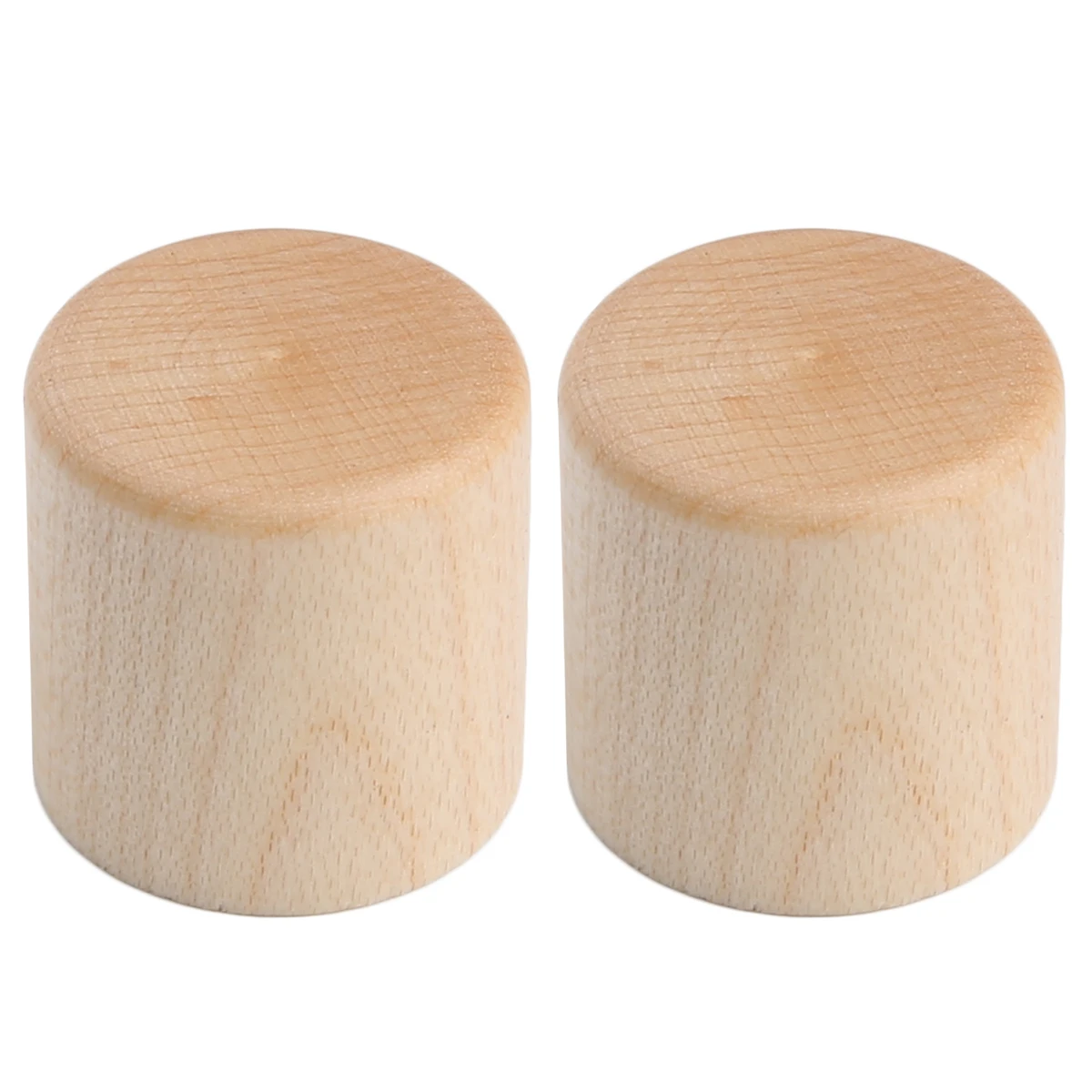 Dopro 2pcs Wooden Knobs TL Style Dome Knobs Wooden Control Knobs Guitar Bass Wooden Barrel Knobs Maple/Rose/Walnut Wood