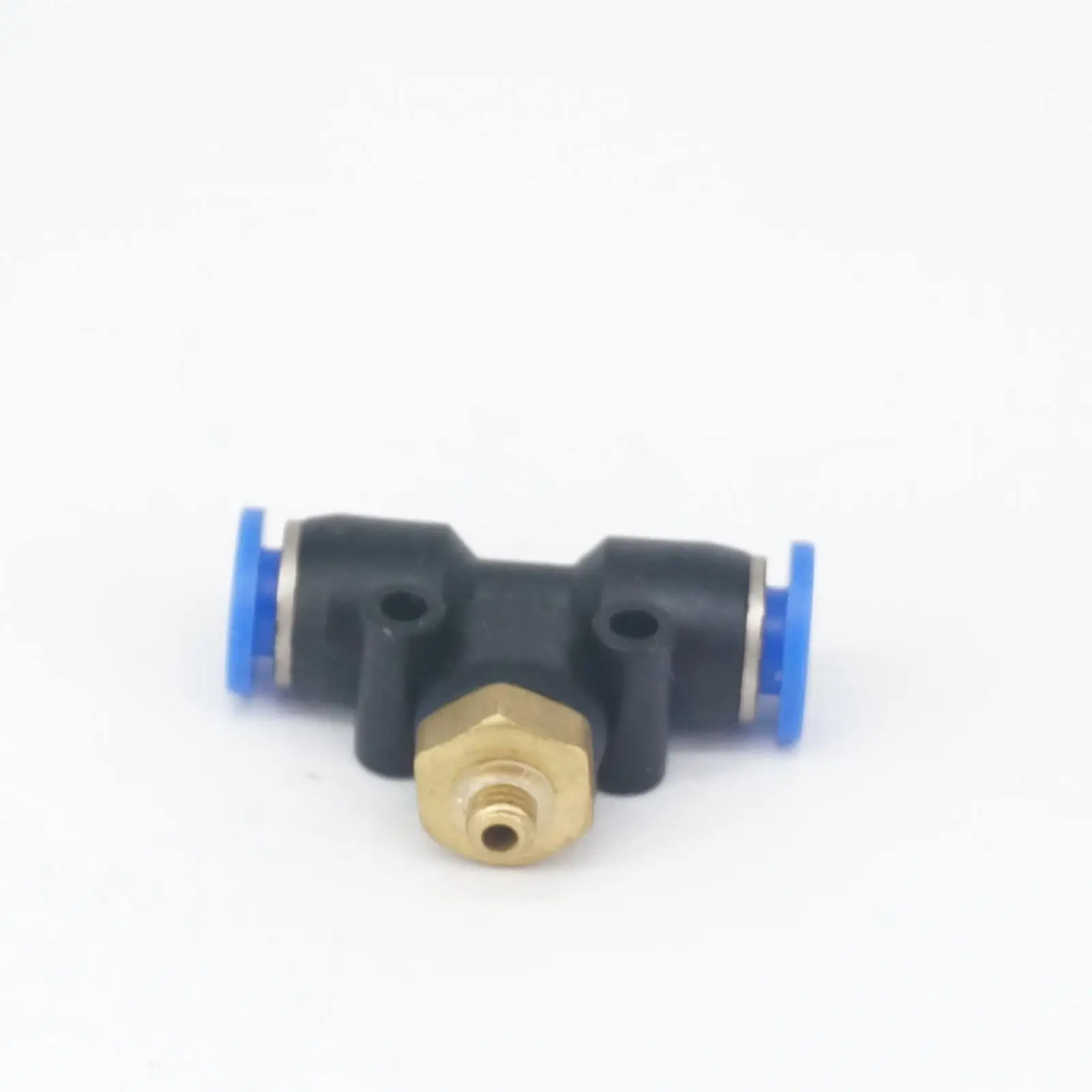 M5x0.8mm ชาย-Fit 6mm OD หลอด PU PNEUMATIC TEE 3 WAY PUSH In Connector QUICK RELEASE Air FITTING 0.8 MPa