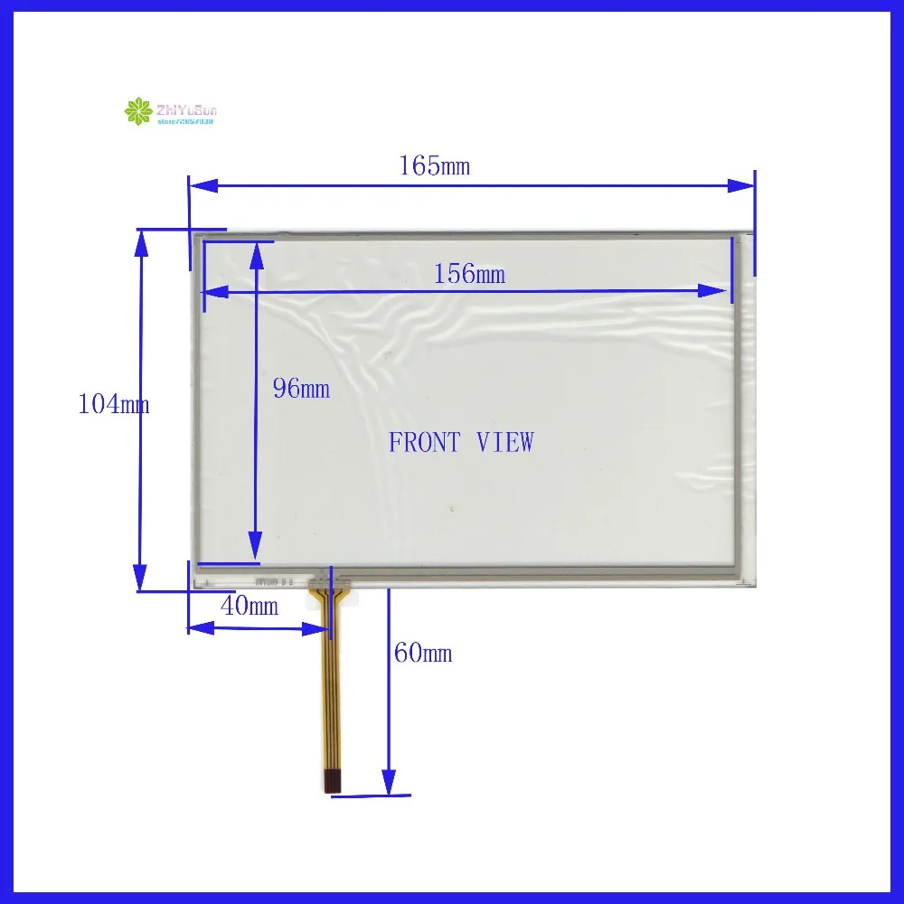 

ZhiYuSun compatible HST-TPA7.1D 7.1inch 4 line For Car DVD touch screen panel for radio car 165mm*104mm FreeShipping