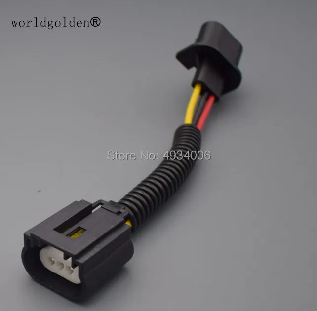 Worldgolden H13 Connector Ceramic&plastic type Male and Female H13 Socket Easy installation H13 bulb connecto