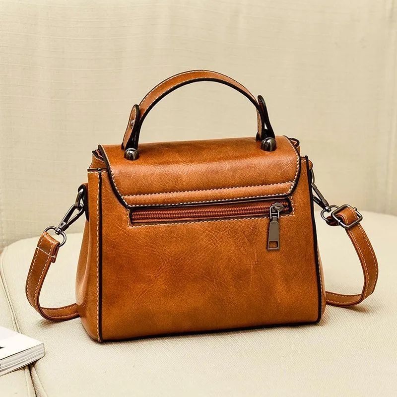 2023 Spring Real Genuine Leather Handbag Handbags Woman Small Vintage Crossbody Bags For Women Shoulder Messenger Bag Female