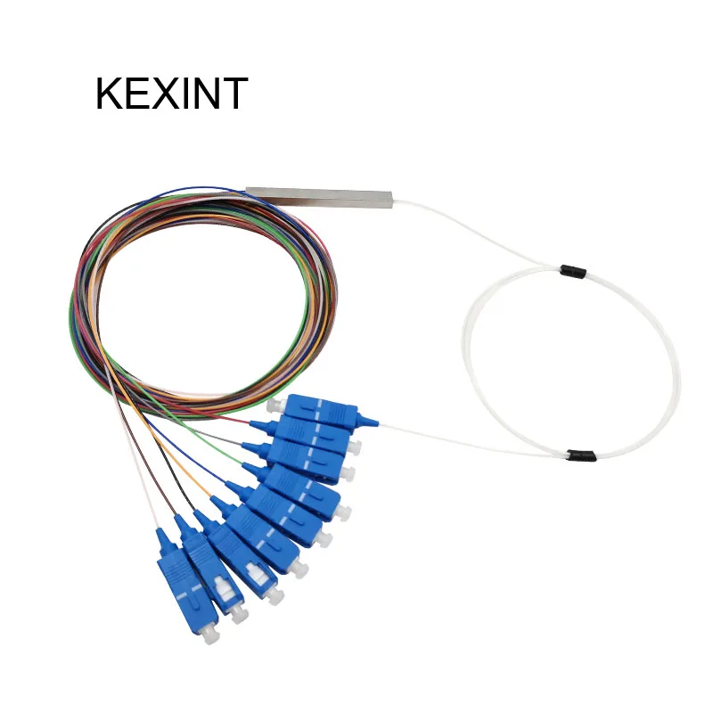 KEXINT PLC Splitter 1*8 mini Module 0.9 1.5 m with Connector SC/UPC / 10Pieces Wholesale