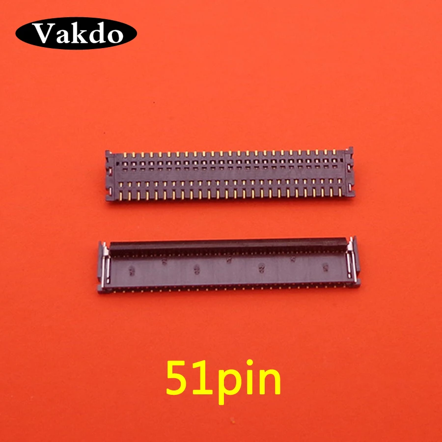 10pcs/lot for iPad 3 4 ipad3 ipad4 A1416 A1430 A1458 A1460 LCD display screen FPC connector 51 PIN logic on motherboard 51pin