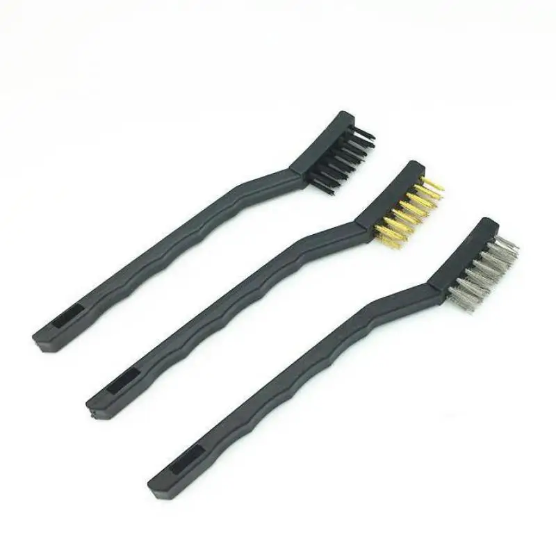 

3pcs/set Mini Stainless Steel Remove Rust Brushes Brass Cleaning Polishing Detail Metal Clean Tools Home Kits