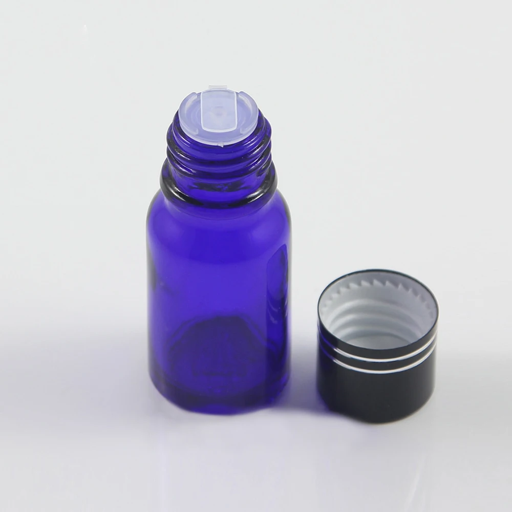 

High quality empty round 10ml essential oil glass vails portable refillable bottle