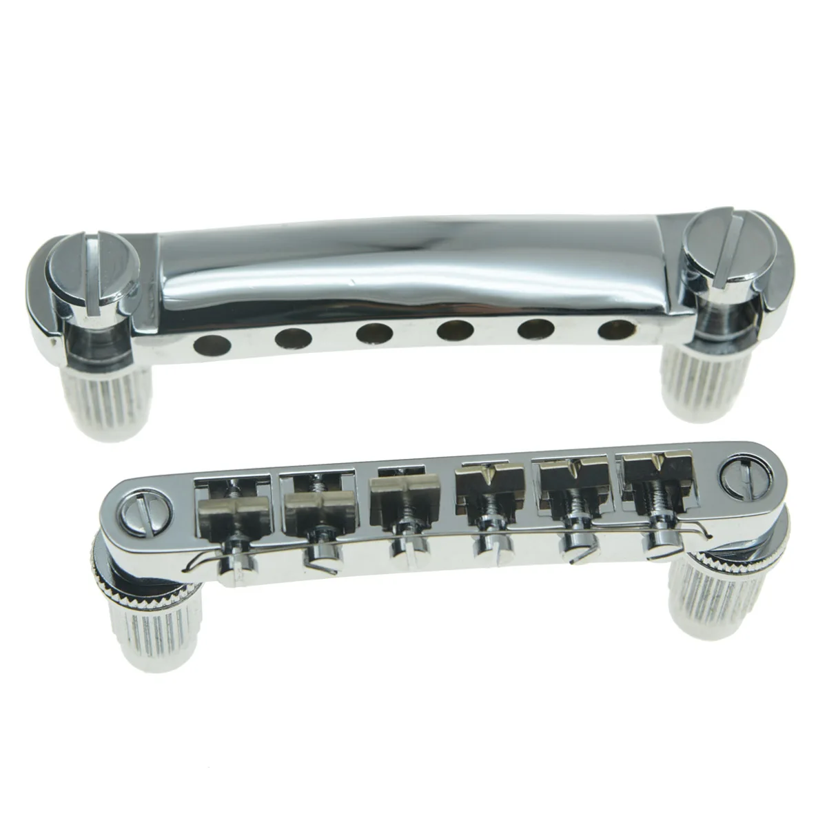 Genuine Epi LP Guitar Tune-O-Matic Bridge and Tailpiece Electric Guitar Bridge Set Hot Selling Chrome/Nickel Fits Epiphone