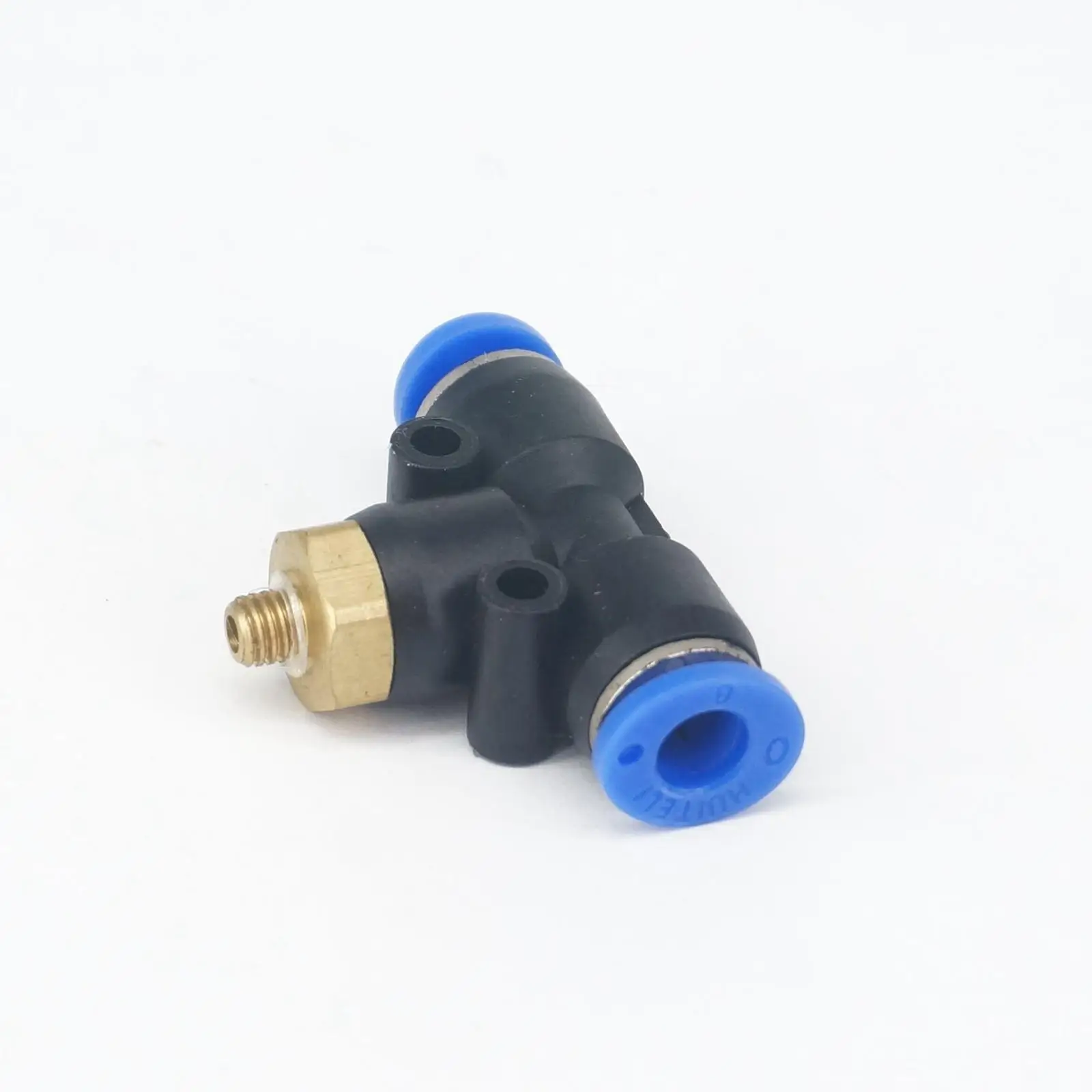 LOT 5 M5 Male to Fit Tube O/D 6mm Pneumatic Tee 3 Way Push In Connector Union Quick Release Air Fitting Plumbing