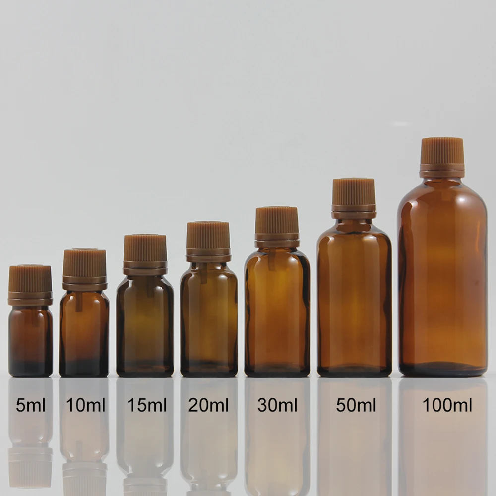 Sample amber glass bottle 10ml dropper skincare glass bottles, 10ml essential oils in stock