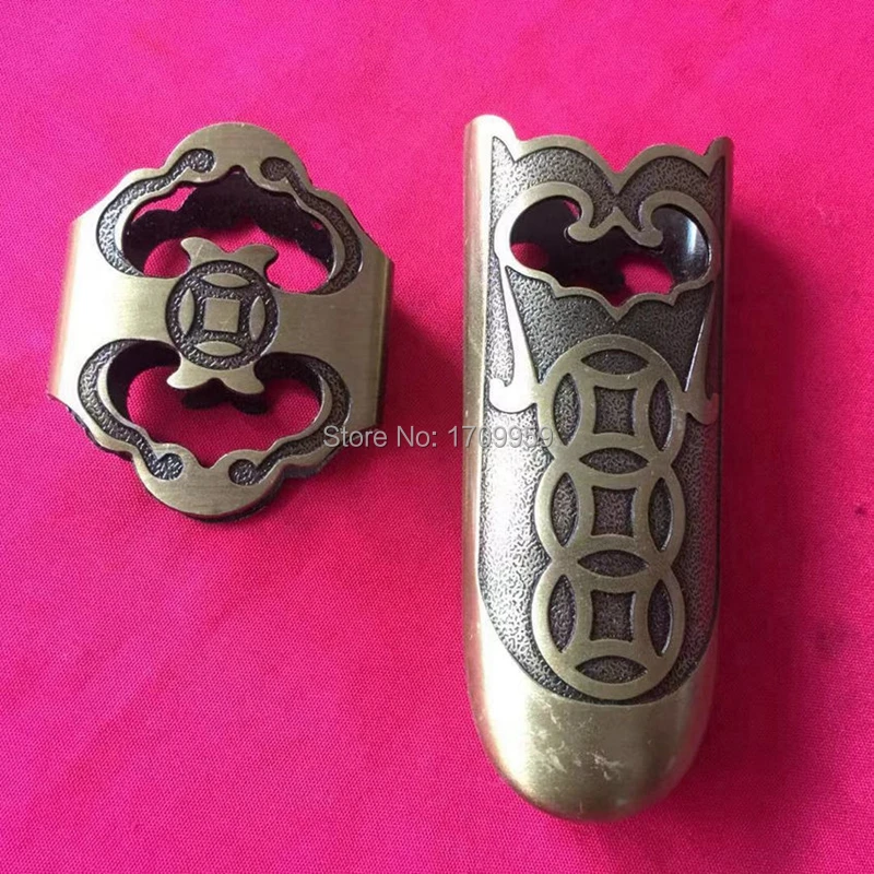 Set Tai Chi Swords DIY Kirsite Fitting Carved Ancient Coins Pattern For Chinese Tai Ji/WuShu Jian Sword Handmade Accessory