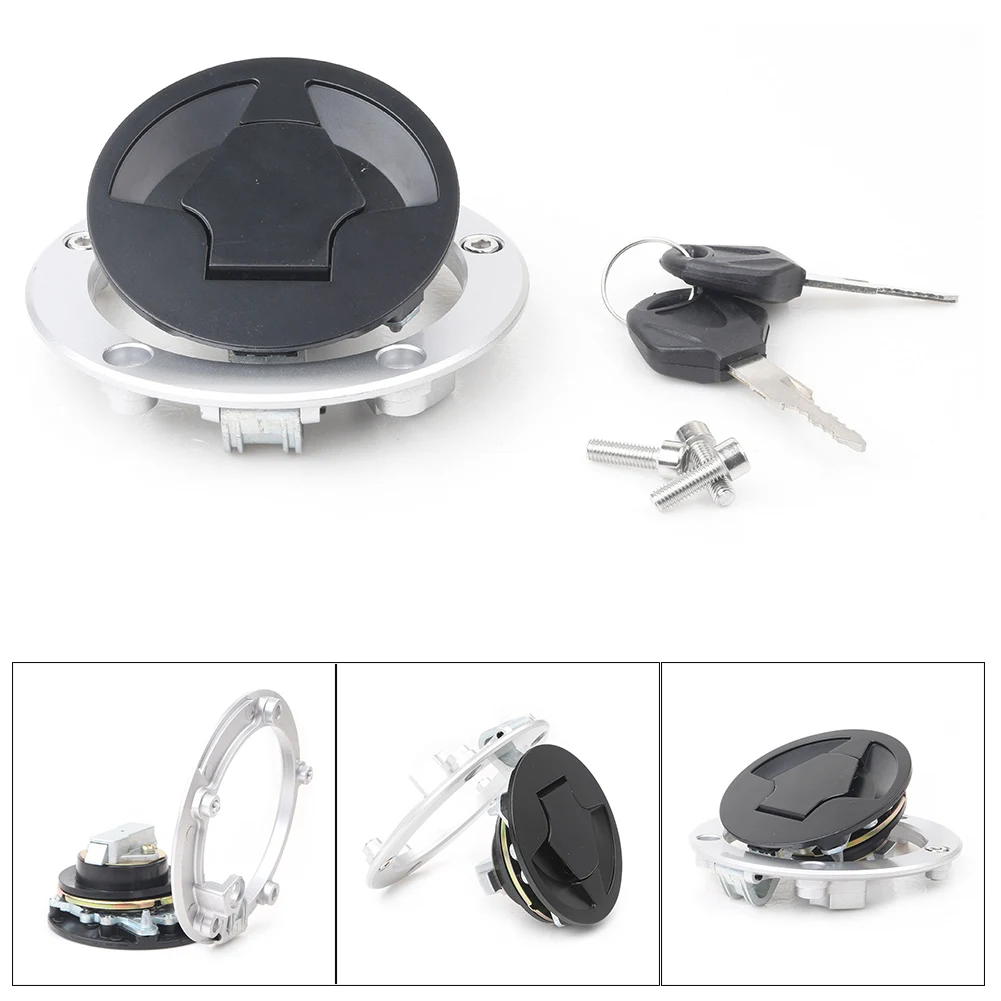 For Kawasaki Z800 Z750R ZX14 ZX1400 ZZR1400 KLZ1000 VERSYS 1000 KLE650 Z1000 Z750 et Motorcycle Fuel Gas Tank Cap Cover Key Lock