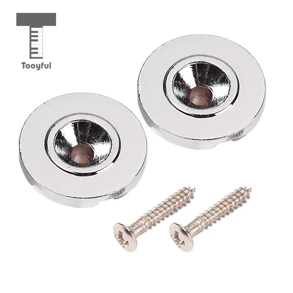 2pcs Steel Guitar String Trees Retainer Buckle Bass Accessory with Screw Guide for Electric Bass Guitar Parts Replacement Chrome image 5