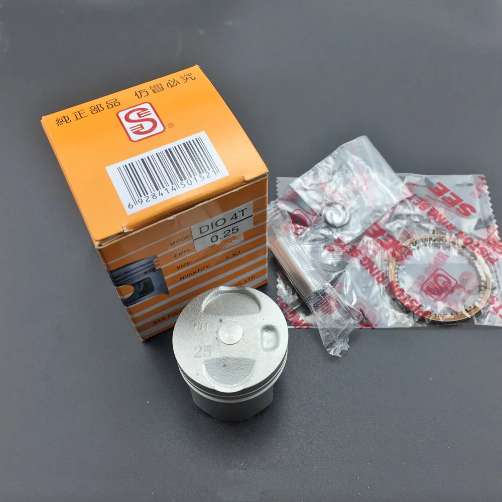 Motorcycle 38mm 38.25MM 38.5MM 38.75MM 39 4T STD Cylinder Piston & Ring Gasket Set For Honda DIO50 DIO 50 AF55/56/57 AF62 Z4 50