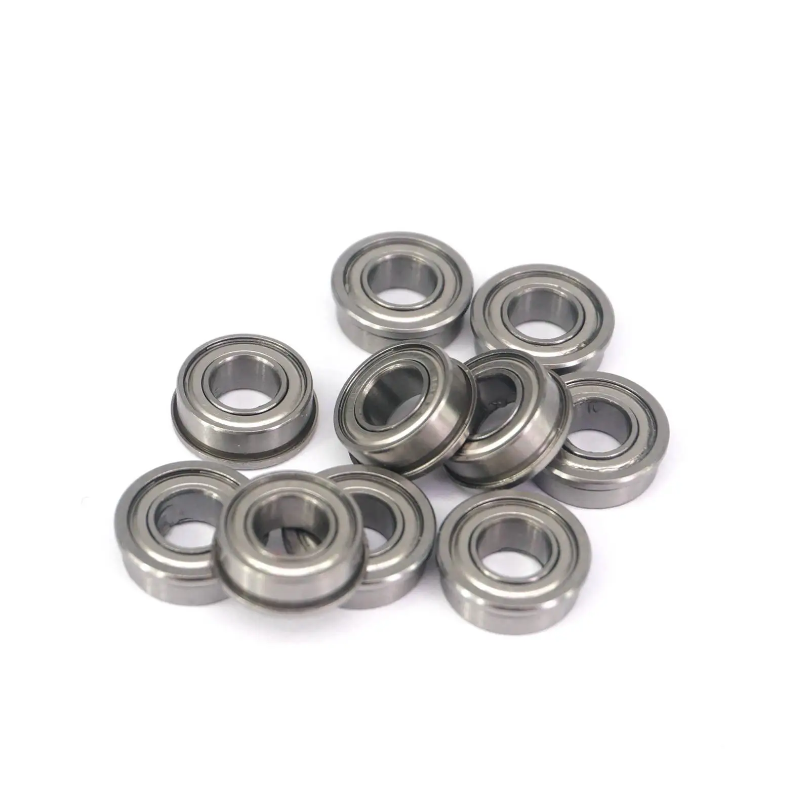 FR188ZZ 1/4〃x1/2〃x4.762mm ABEC1 Inch Flange Bearing Shielded Deep Groove