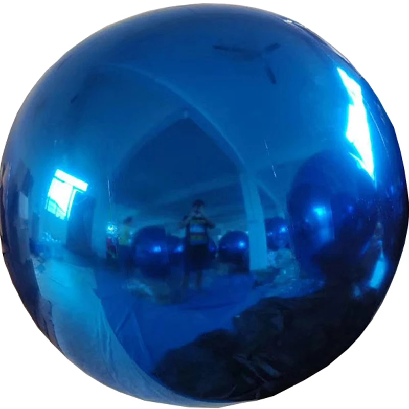 opblaasbare spiegelballon PVC zilver rood groen paars blauw goud opblaasbare spiegelbal heliumballon voor podiumdecoratie