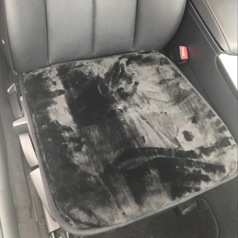 

Comfortable Winter Warm Soft Sheepskin Short Wool Car Seat Cover Cushion 50x50cm