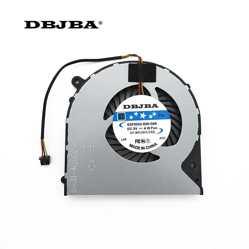 

Новый вентилятор процессора для Clevo W350DW F57 m510D1 F57 F57-D5R D1 D1T D2 D3 D2R 6-31-N5502-102 вентилятор охлаждения процессора DFS 551205 WQ0T FH22