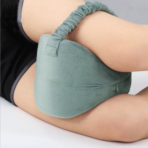 Memory Foam Knee Pillow Side Sleeper Body Pillows Travel Under Knee Sleeping Gear Sciatica Pain Relief Back Support 5