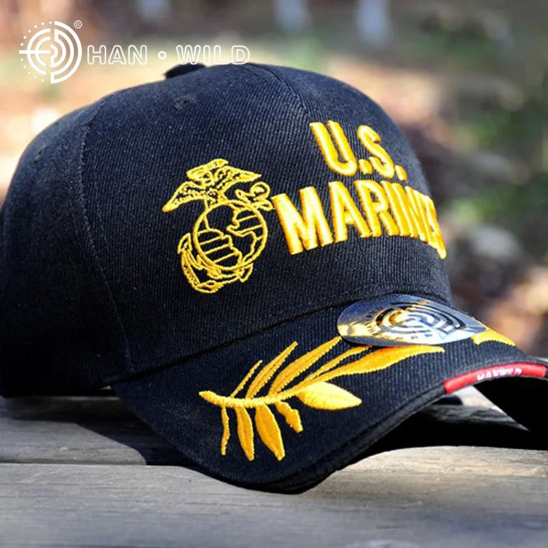 Men's Tactic Hat Marine Corps Baseball Hat Outdoors Peaked Cap Korean Baseball Service Cap Army u.s. Marine Corp soldier hat