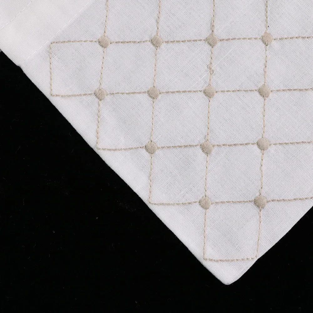 B014: أكياس برباط للهدايا مطرزة باللون الأبيض من رامي/قطن مكونة من 200 قطعة، وحقائب كيس مقاس 5 × 7 بوصات، وحقيبة سفر، وحقيبة كتان