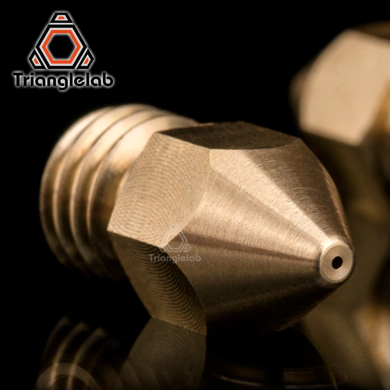 Trianglelab Super high quality Zortrax Brass Nozzle for Hotend Kit Zortrax M200 M300 3D printer 1.75MM Screw thread M6 EXtruder