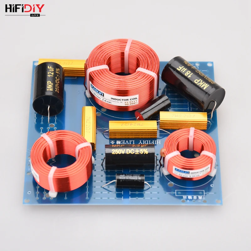 HIFIDIY LIVE DIY high-end Hi-Fi 3Way 3 speaker Unit (tweeter+mid+bass) Speakers audio Frequency Divider Crossover Filters US-385