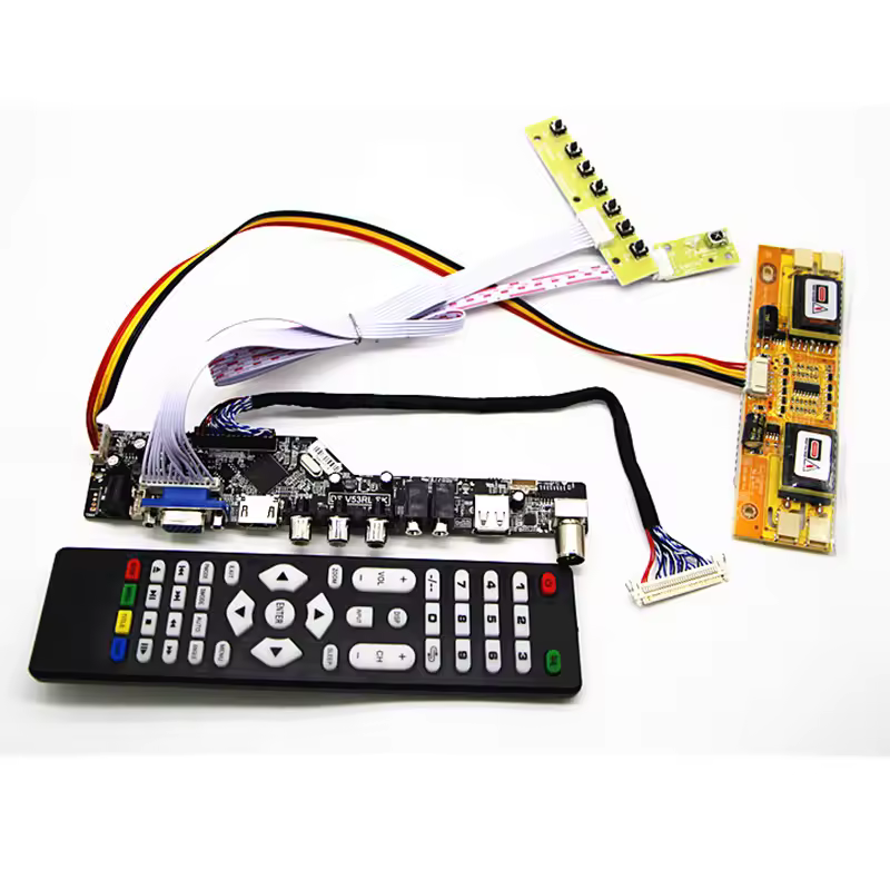 Плата драйвера ЖК-телевизора TV+HDMI+VGA+AV+USB+AUDIO 19" M190A1-L0A/L02 M190PW01 V0 LM190WX1-TLC1 1440*900, комплект для самостоятельной сборки.