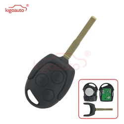 Kigoauto-Clé à distance HU101 ID63 433Mhz, 3 boutons pour Ford Focus C-Max S-Max allergique Fi.C. ktGalaxy 2006 2007 2008 2009 2010