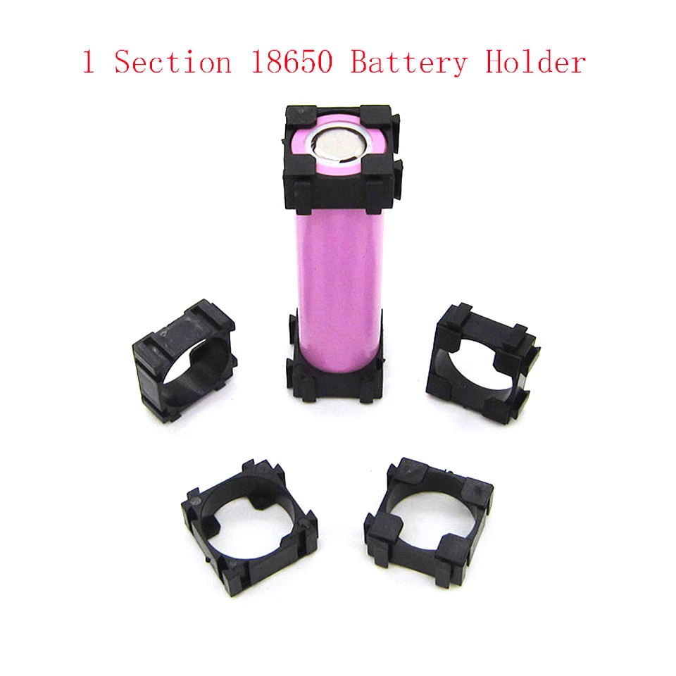 10 Pcs 1 Section 18650 Lithium Battery Bracket, Electric Vehicle Battery Bracket, Fixed Combination Bracket, 1*18650 Bracket